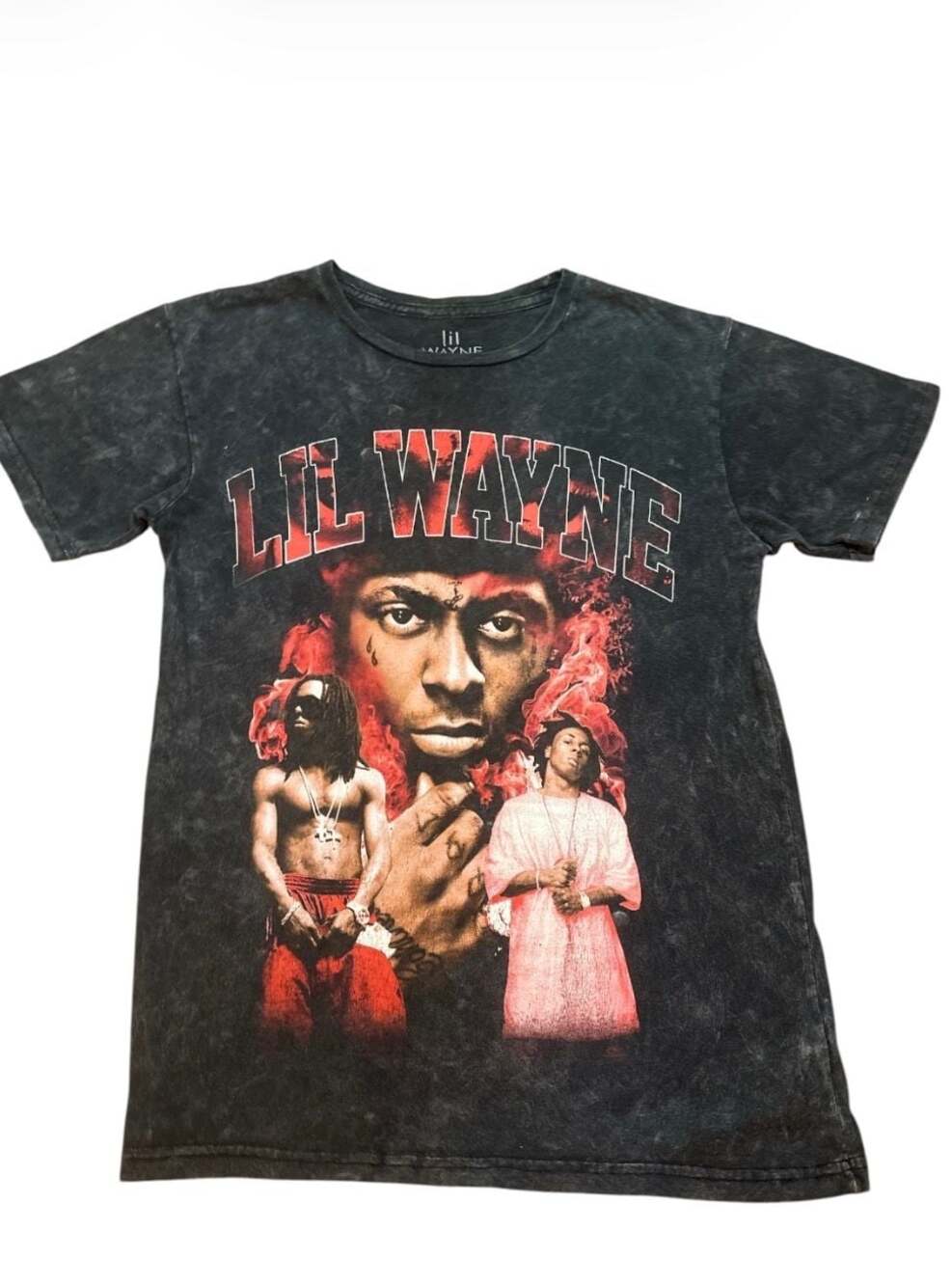 Lil Wayne Graphic T-Shirt Acid Wash
